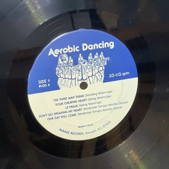 Various Aerobic Dancing (Vinyl, 1981) Parade #100 VG+ Record Only NO COVER LP - Picture 3 of 6